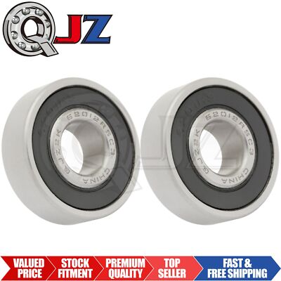 [Qty.2] New S6201-2RS-1/2 Stainless Radial Ball Bearing [1/2in x 32mm x 10mm]