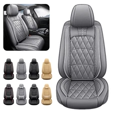 Universal Leather Car Seat Cover Full Set Front Rear Protector For Nissan 4 Door