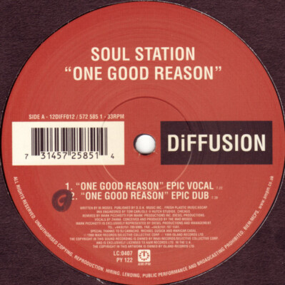 Soul Station One Good Reason 12'' Vinyl Schallplatte 230076