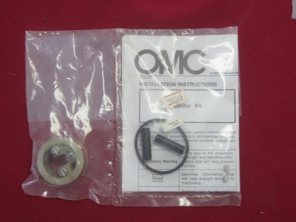 OMC/Evinrude Resistor Kit P# 398545 - Image 4 of 4