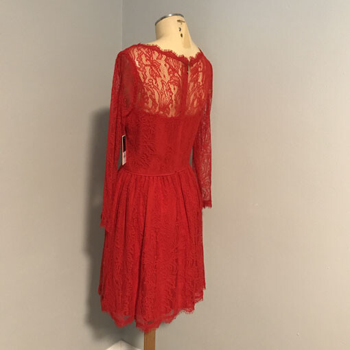 city goddess lace maxi dress Goddiva Scalloped Lace Corset Bodice Maxi Dress main image 1