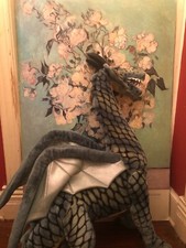 Large scale plush dragon 34 tall two available