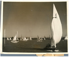 Voilier au départ de la régate "The President Cup's" sur le fleuve Potomac,