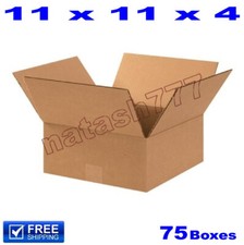 75 - 11x11x4 Cardboard Boxes 32-ECT Mailing Packing Shipping Corrugated Carton