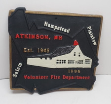 Fire Mark Plaque Atkinson NH 1996 Commemorative Old Fire House #39 of 100