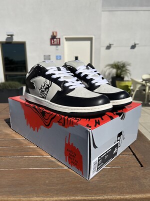 NEW Warren Lotas WL Reaper Dunks ''BONE'' Panda Black White Sz 11