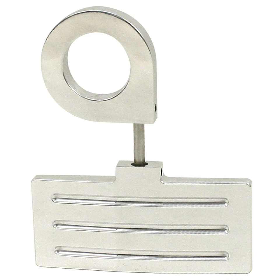 Empi 16-2047 Polished Aluminum Rear View Mirror, Clamp On 1-1/2" Tube - Image 2 of 2