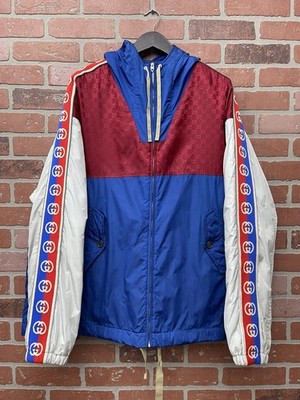 Size 56 - Gucci Windbreaker GG Striped Reflective | eBay