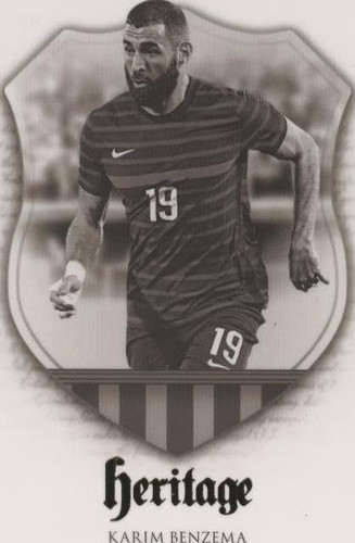 2023−24 Futera Unique ベンゼマ　ジャージカード　フランス 2022-23 Futera Unique Karim Benzema #'d 1/1 Rainbow Parallel