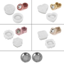Resin Jar Molds with Lid Silicone Case Mold for Incenses Warmer Incenses Holder