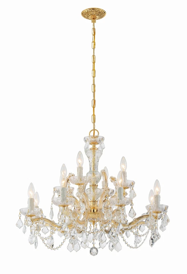 Crystorama Lighting Group 4479-CL-I Maria Theresa 12 luces 29"W - Cromo Foto 2 de 4