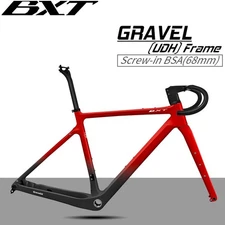 BXT Gravel Bike Frame 700C Internal Cable Disc Brake Carbon Gravel Bike Frameset