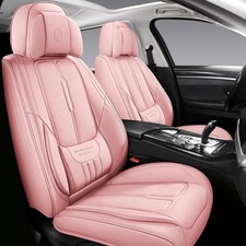 NS YOLO Universal Leather Car Seat Covers Full Coverage,Waterproof Custom Fit...