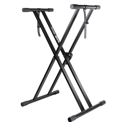 RockJam Xfinity Heavy-Duty, Double-X, Pre-Assembled, Infinitely Adjustable Pi...