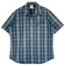 Jack Wolfskin Men Short Sleeve Casual Formal Shirt Size L