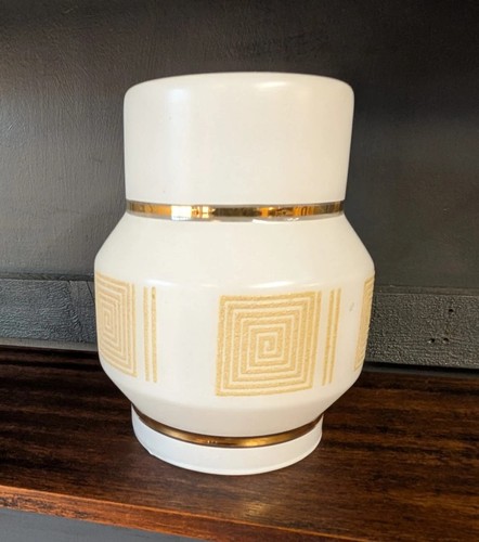 Vintage Mid Century Retro 1960s / 70s Greek Key Frosted Pendant Light Shade