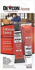 Devcon 5 Minute Epoxy 0.5 oz Two-Part Rapid Curing Clear General Purpose 20545