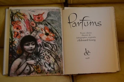 " PARFUMS " illustré par Edouard Goerg - E.O 1956 Hors commerce - Parfumeurs - Photo 1/4