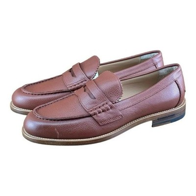 DSQUARED2 Beau pebbled leather penny loafers  Men s size 9 (42 EU) Brown Leather