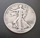 1942p Walking Liberty Half Dollar, 90% Silver