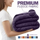 Luxury Fleece Bed Blanket Faux Fur Reversible Heavyweight Soft Plush Warm New