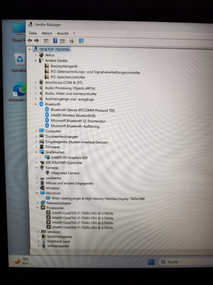 Lenovo ThinkPad T570 · i7-7500U · 8GB · 256GB, Foto 4 von 5