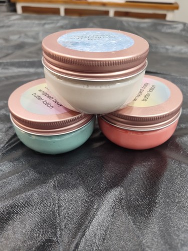 Handmade Organic Whipped Body Butter Set Of Three