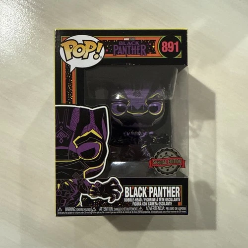 Funko Pop! Marvel Black Light Black Panther #891 Vinyl Special Target Exclusive