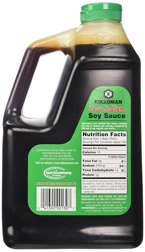 Kikkoman Lite Soy Sauce, 64 Ounce - Picture 2 of 5