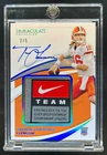 2021 Immaculate Collegiate Trevor Lawrence Patches Rookie Auto Bowl Logo Tag #/5