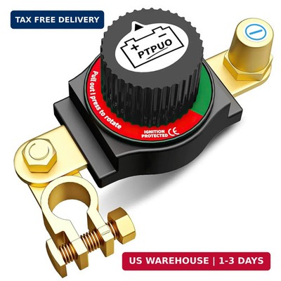 Top Post Battery Disconnect Switch 12V, Car Battery Disconnect Switch