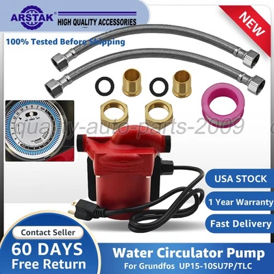 ARSTAK For Grundfos Hot Water Re-Circulating Pumps UP15-10SU7P TLC 595916 1/25 HP 115V
