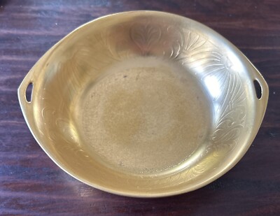 Vintage Art Deco PICKARD Etched 7.5  24K Gold  Hand Painted Over Porcelain Bowl