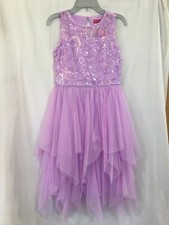 New ZUNIE Girls Tulle Floral Dress Party Special Occasion Easter Sequin SZ XL