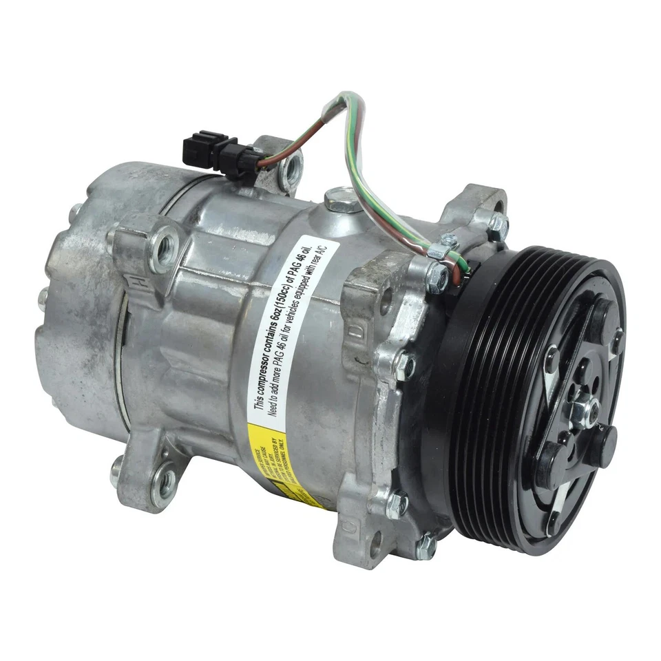 Compresor de aire acondicionado para 97-00 Volkswagen EuroVan V6 2,8 L Foto 3 de 4