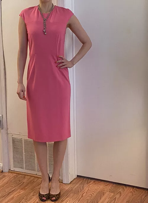 Diane Von Furstenberg DVF womens Hadlie Dress Pencil Sheath Zipper