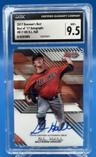 2017 Bowmans Best #B17-DH D. L. HALL Rookie RC Auto CGC 9.5 Orioles Brewers