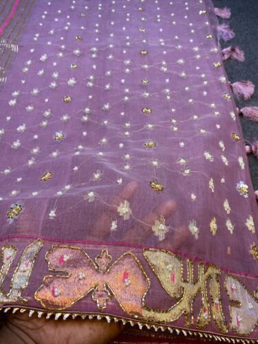 Designer karchupi Jamdani Saree in lavender 🪻