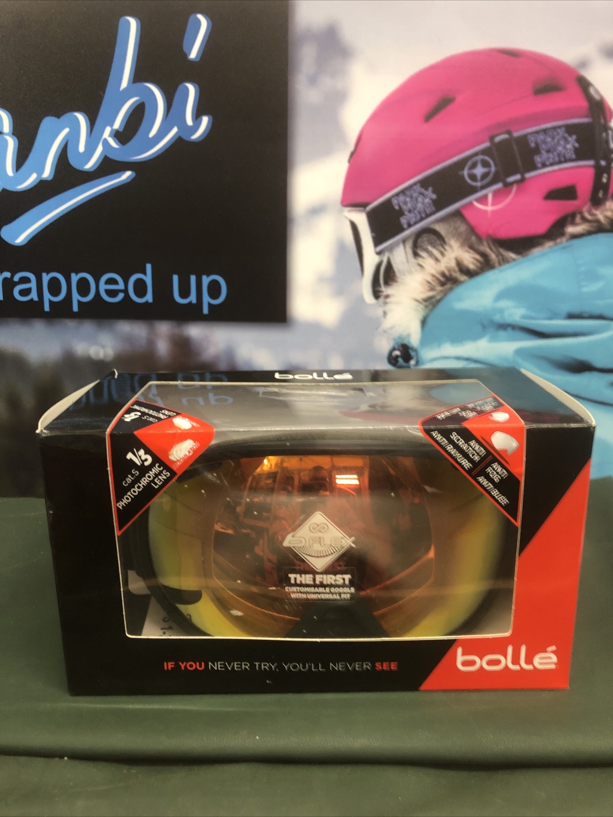 BOLLE TSAR 21817 Black Patch Fire Red S1S3 Photochromic Lens Ski goggles eBay