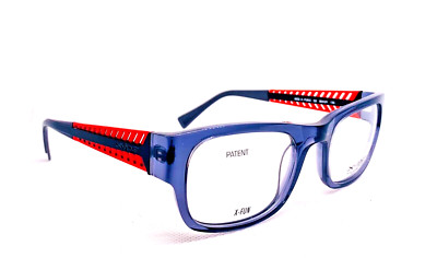 X-iDE X-FUN2 C2 TRANSPARENT GRAY RED AUTHENTIC EYEGLASSES RX 50-21-135 ITALY NEW