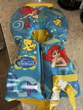 Ariel The Little Mermaid Life Jacket Child Kids Size states infants 12-25lbs USA