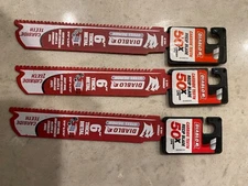 (3) DIABLO 6" Steel Carbide Thick Metal Reciprocating Saw Blade