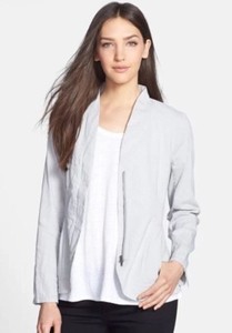 eileen fisher zip front jacket