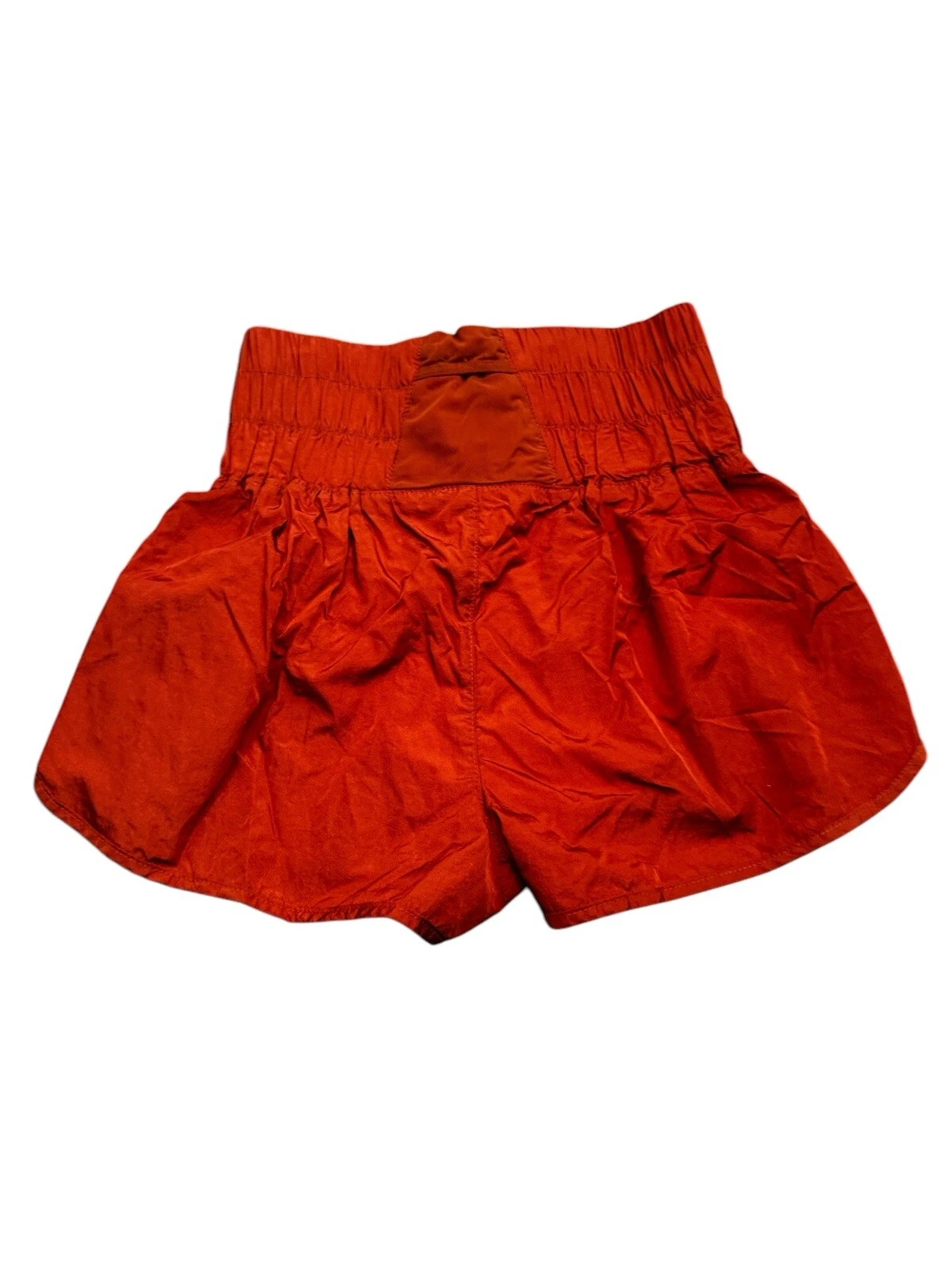 free-people-movement way home high waist orange shorts