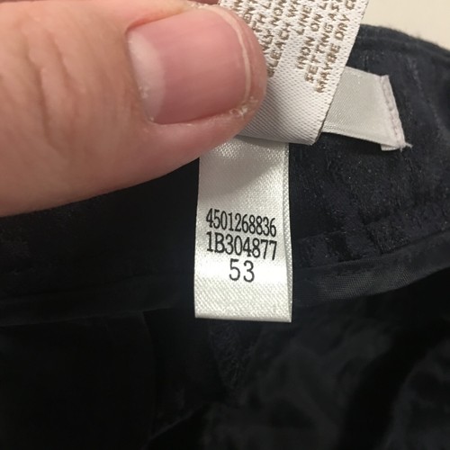 Chicos Dress Pants Womens 1 (Actual 34X26) Blue Mid Rise Argyle Tapered Cut Zip - Picture 21 of 23