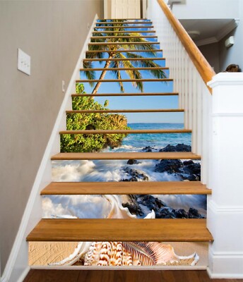 3D Rock Waves 776 Stair Risers Decoration Photo Mural Vinyl Decal Wallpaper