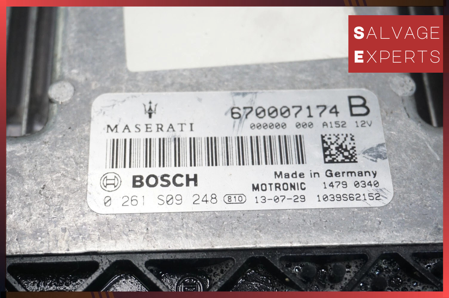 Maserati Ghibli Quattroporte 3.0L Engine Control Module ECU ECM 670007174 OEM