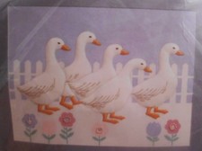 Creative Circle Candlewicking Stitchery Kit 0845 On Parade NEW Stitch Ducks