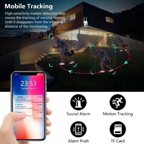 5G Wifi Wireless Security Camera System Outdoor Home Night Vision Cam 1080P HD - Picture 7 of 15