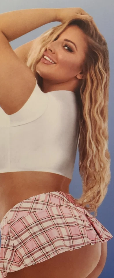 Плюс размер 2шт розовый и белый школьница юбка и верхний Plad по Magic шелк - Изображение 3 из 4